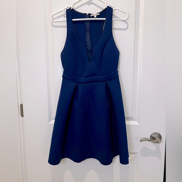 Charlotte Russe Blue Cutout Mini Sleeveless Dress Size Small - Picture 1 of 8